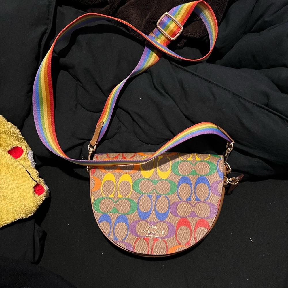 Coach Signature Rainbow Crossbody Bag